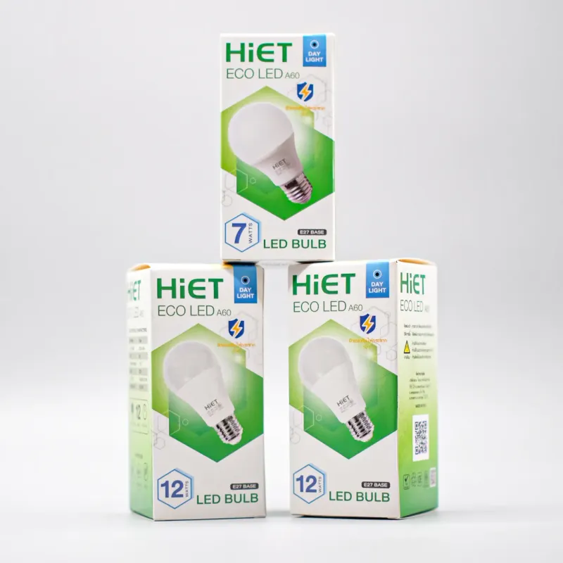หลอดไฟ LED HIET 7-12W แสงขาว